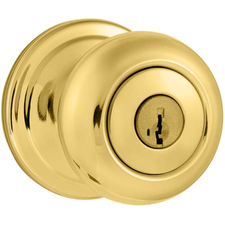 A large image of the Kwikset 740J-S Polished Brass