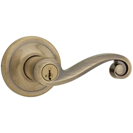 A large image of the Kwikset 740LL-S Antique Brass