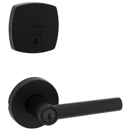 A large image of the Kwikset 740MILRDT-258MDT-S Matte Black