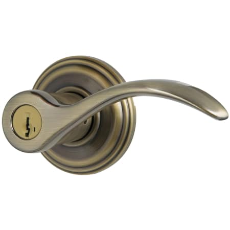 A large image of the Kwikset 740PML-S Antique Brass