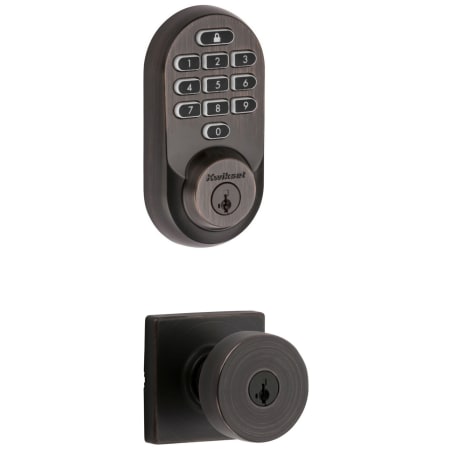 A large image of the Kwikset 740PSKSQT-938WIFIKYPD-S Venetian Bronze