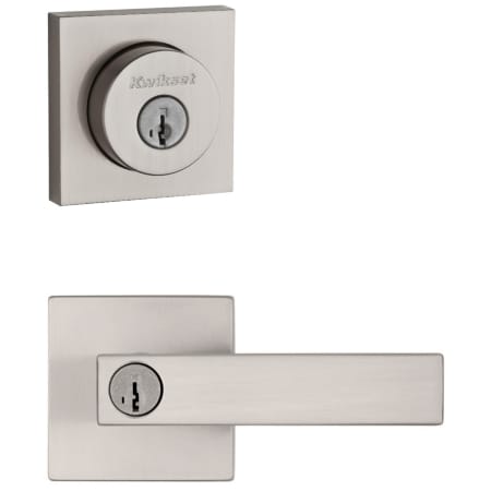 A large image of the Kwikset 740SALSQT-158SQT-S Satin Nickel