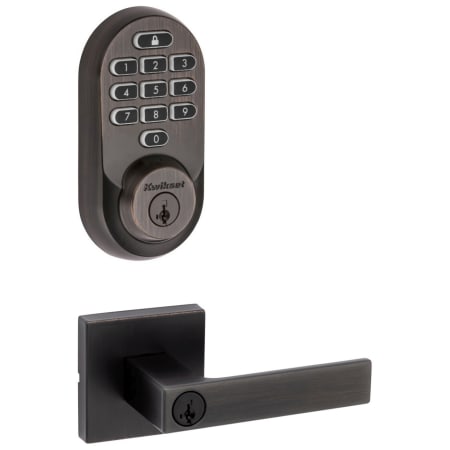 A large image of the Kwikset 740SALSQT-938WIFIKYPD-S Venetian Bronze