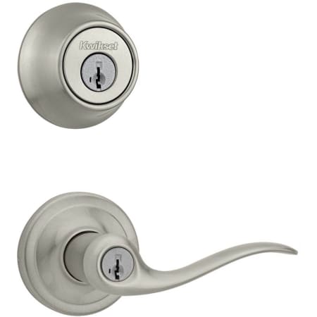 A large image of the Kwikset 740TNL-660-S Satin Nickel