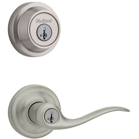 A large image of the Kwikset 740TNL-660CRR-S Satin Nickel