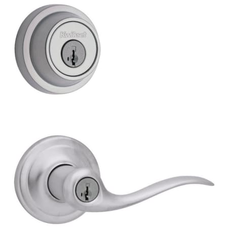 A large image of the Kwikset 740TNL-660RDT-S Satin Chrome