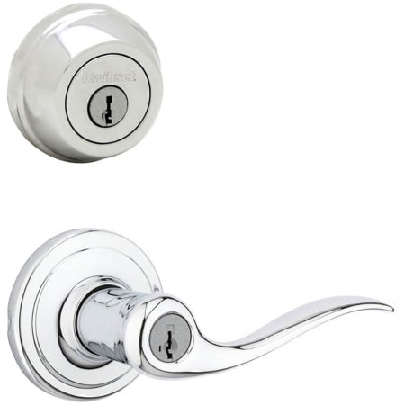 A large image of the Kwikset 740TNL-780-S Polished Chrome
