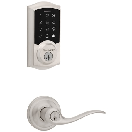 A large image of the Kwikset 740TNL-9270TRL-S Satin Nickel