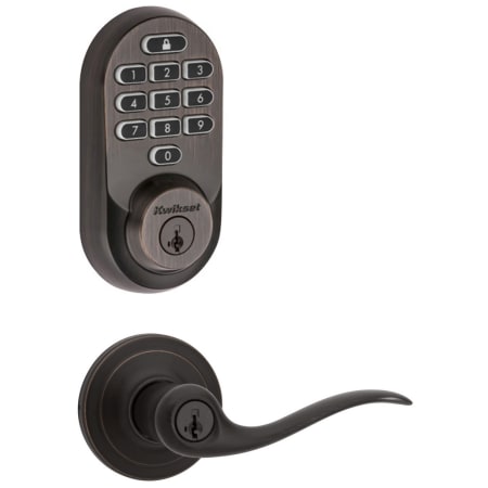 A large image of the Kwikset 740TNL-938WIFIKYPD-S Venetian Bronze