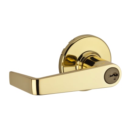 A large image of the Kwikset 756KNLSMT Polished Brass