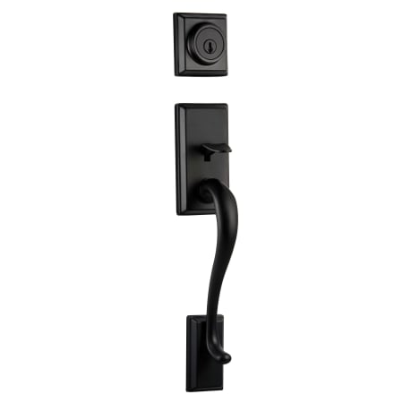 A large image of the Kwikset 800HE-LIP-S Matte Black