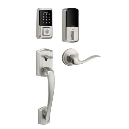 A large image of the Kwikset 815PTHXTNL-939WIFITSCR-S Satin Nickel