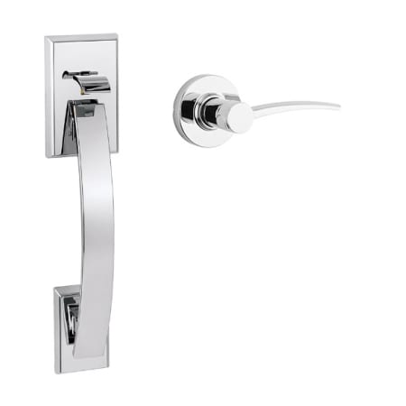 A large image of the Kwikset 815TVHKTL-LH Polished Chrome