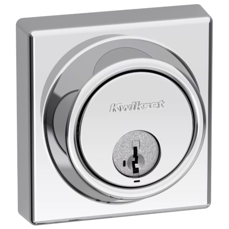 A large image of the Kwikset 816SQT Polished Chrome