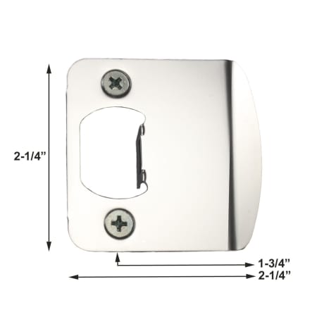 A large image of the Kwikset 83536 Polished Chrome