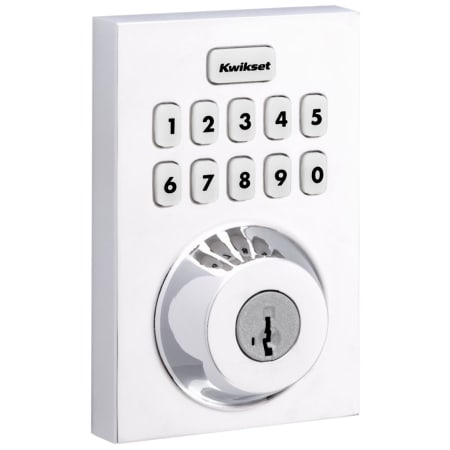 A large image of the Kwikset 620CNT-ZW Polished Chrome