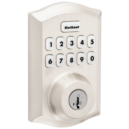 A large image of the Kwikset 620TRL-ZW Satin Nickel
