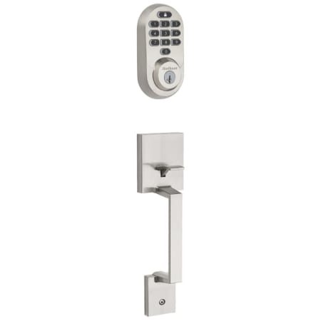 A large image of the Kwikset 898AMD-938WIFIKYPD-S Satin Nickel