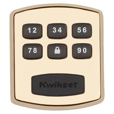 A large image of the Kwikset 905 Polished Brass