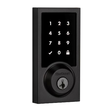 A large image of the Kwikset 916CNT-ZW Matte Black