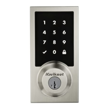 A large image of the Kwikset 916CNT-ZW Satin Nickel