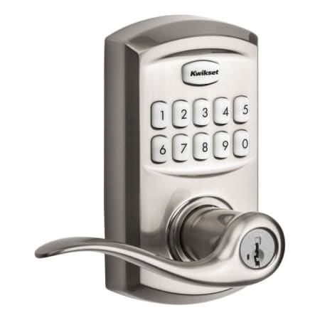 A large image of the Kwikset 917TNL-S Satin Nickel