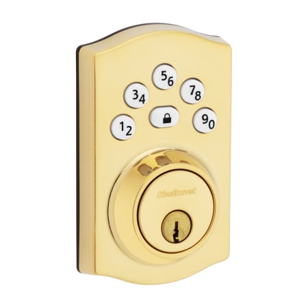 A large image of the Kwikset 9240TRL Lifetime Polished Brass