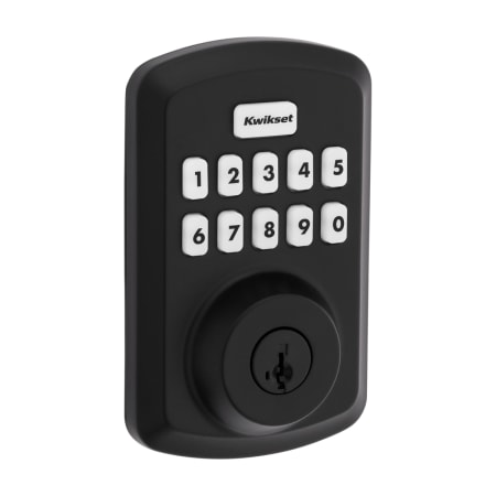 A large image of the Kwikset 9250TRS-S Matte Black