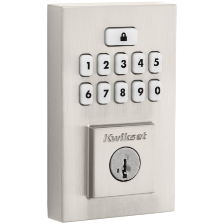 A large image of the Kwikset 9260CNT-S Satin Nickel