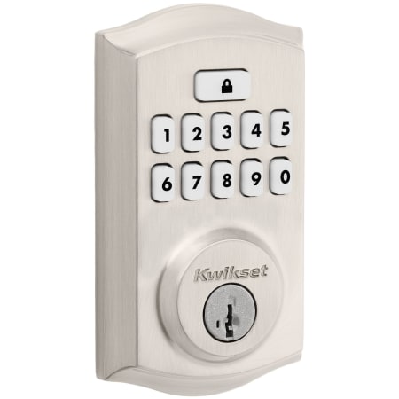 A large image of the Kwikset 9260TRL-S Satin Nickel