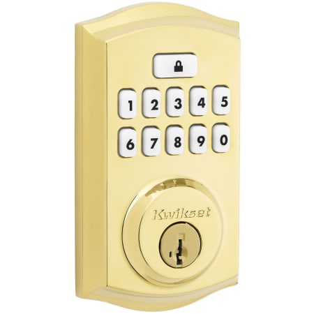 A large image of the Kwikset 9260TRL-S Lifetime Polished Brass
