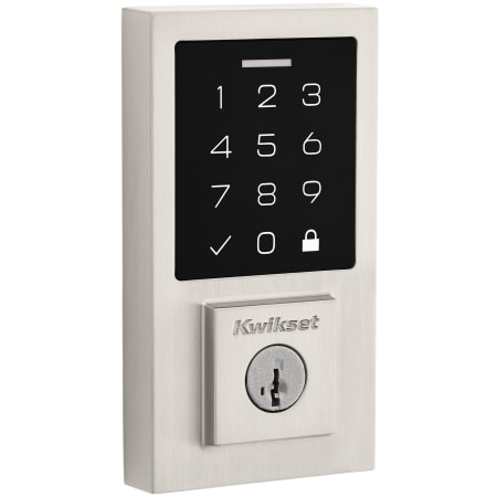 A large image of the Kwikset 9270CNT-S Satin Nickel