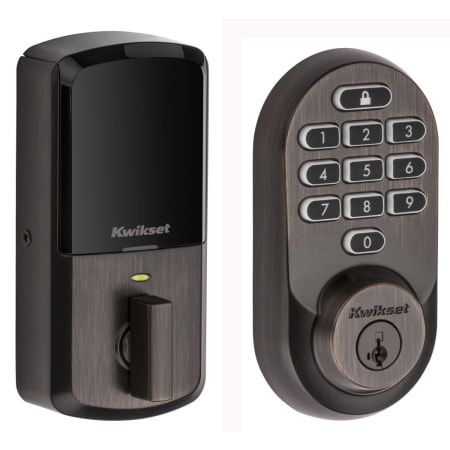 A large image of the Kwikset 938WIFIKYPD-S Venetian Bronze