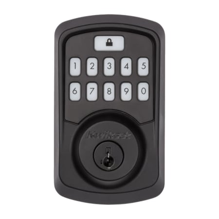 A large image of the Kwikset 942BLE Matte Black