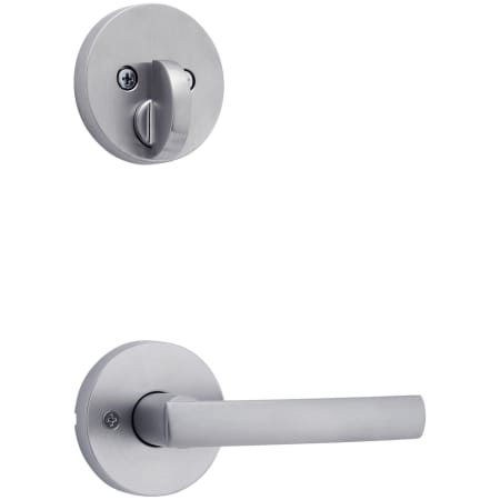 A large image of the Kwikset 971SYLRDTV1 Satin Chrome