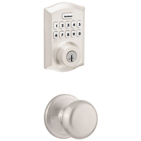 A large image of the Kwikset CP720J-620TRLZW700-S Satin Nickel