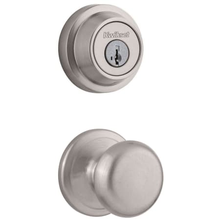 A large image of the Kwikset CP720J-660RDT-S Satin Nickel
