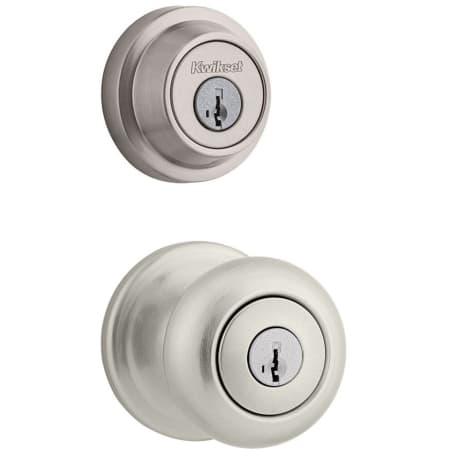 A large image of the Kwikset CP740J-660CRR-S Satin Nickel