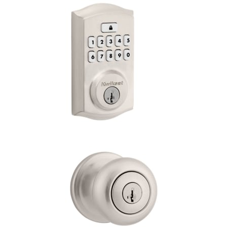 A large image of the Kwikset CP740J-9260TRL-S Satin Nickel