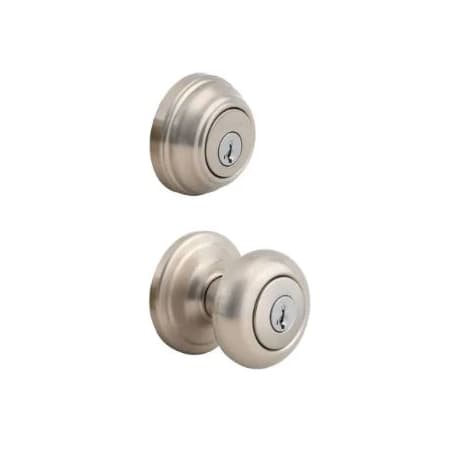 A large image of the Kwikset CP991J Satin Nickel