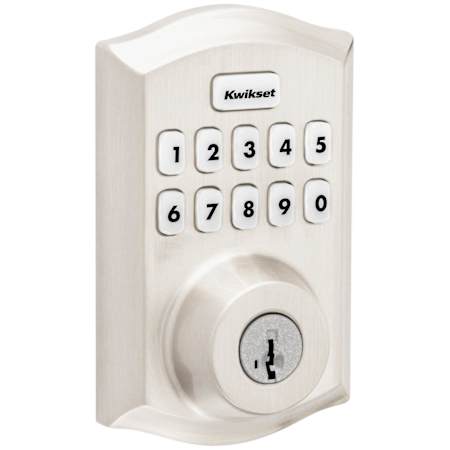 A large image of the Kwikset HC620TRLZW700LR-S Satin Nickel
