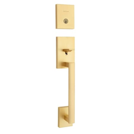 A large image of the Kwikset 818SCELIP-S Satin Brass