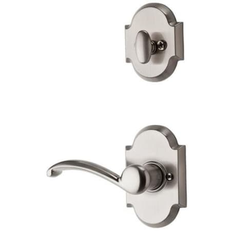 A large image of the Kwikset 966AULRH Satin Nickel
