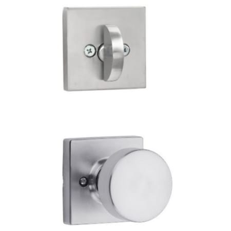 A large image of the Kwikset 968PSKSQT Satin Chrome