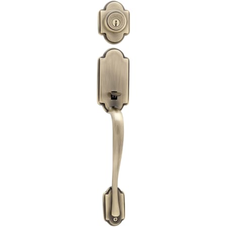 A large image of the Kwikset 801AN-LIP Antique Brass
