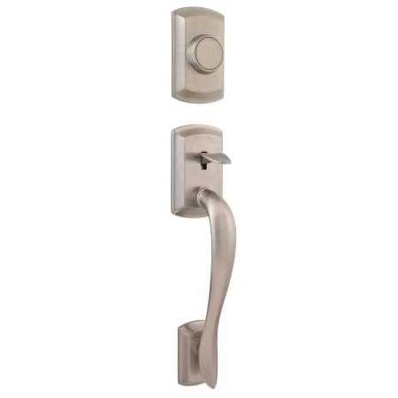 A large image of the Kwikset 802AVH-LIP Satin Nickel