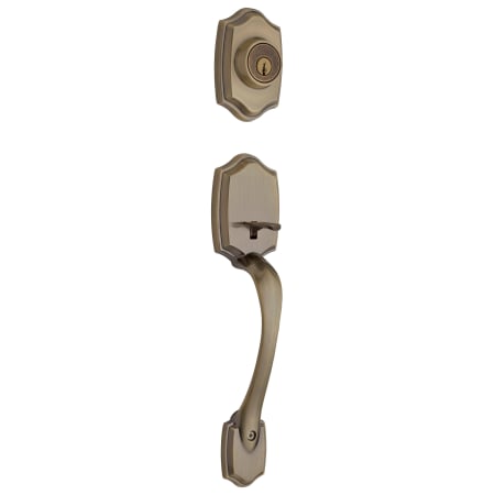 A large image of the Kwikset 689BW-LIP Antique Brass