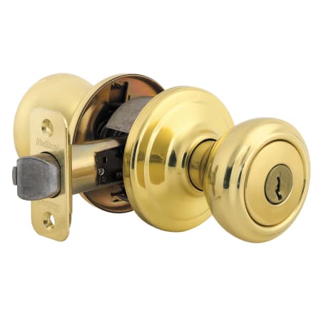 A large image of the Kwikset 740CN Polished Brass