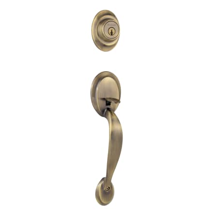 A large image of the Kwikset 689DA-LIP-S Antique Brass