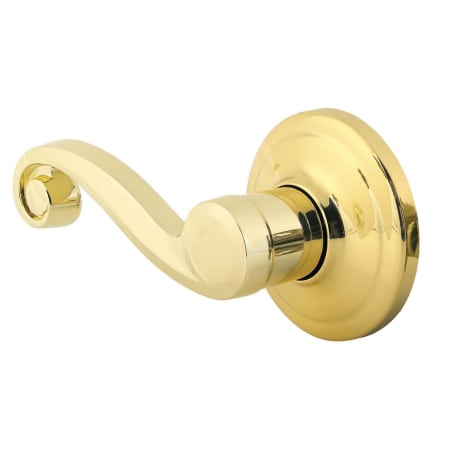 A large image of the Kwikset 979LL-RH Polished Brass